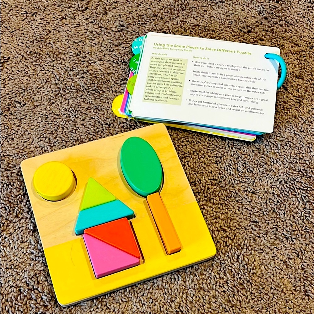 LOVEVERY Double Sided Sunny Day Puzzle from Helper Playkit Months 25-27